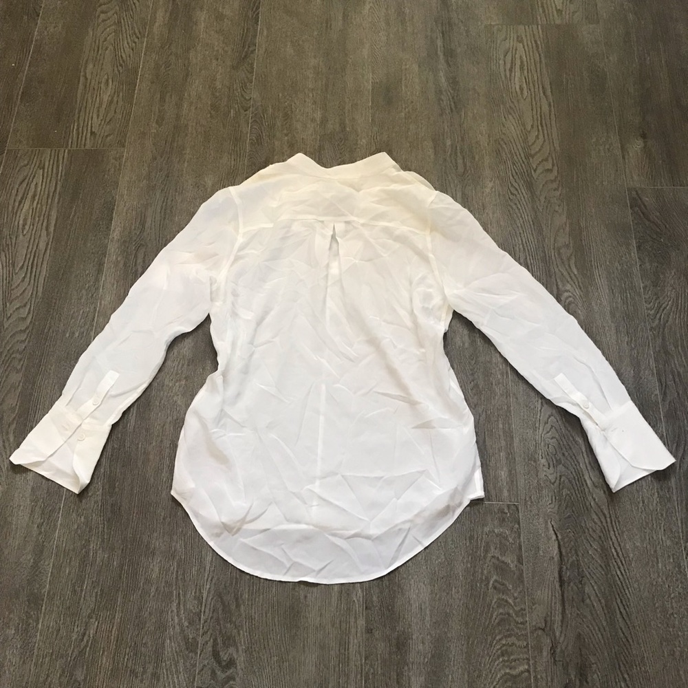 NWOT Equipment Femme Janelle top in bright white - Picture 6 of 7
